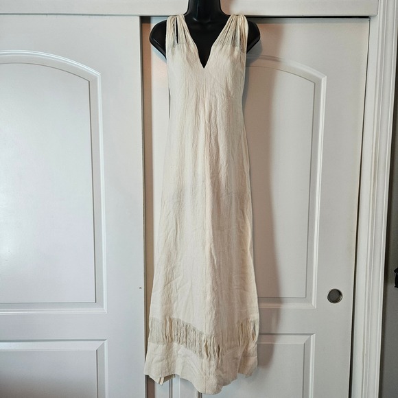 Dresses & Skirts - Maxi Dress Women Small Cream Festival Country Cowgirl Western Beach Bridal Angel